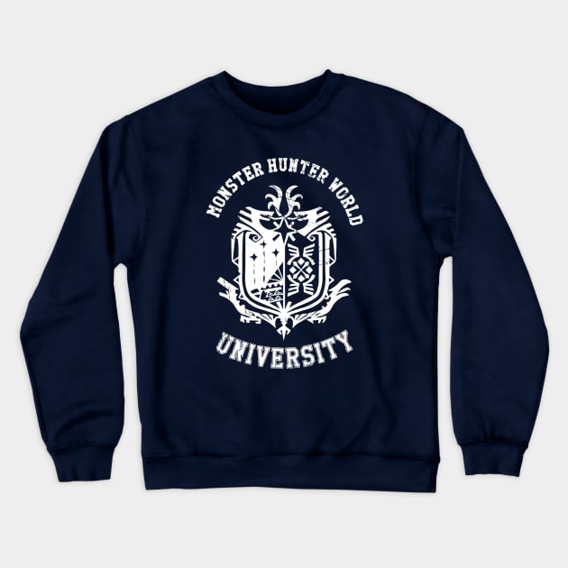 Monster Hunter: World University Crewneck Sweatshirt by warningpoodle